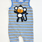 Striped monkey romper - Size 0