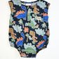 Woven dinosaurs romper - Size 0