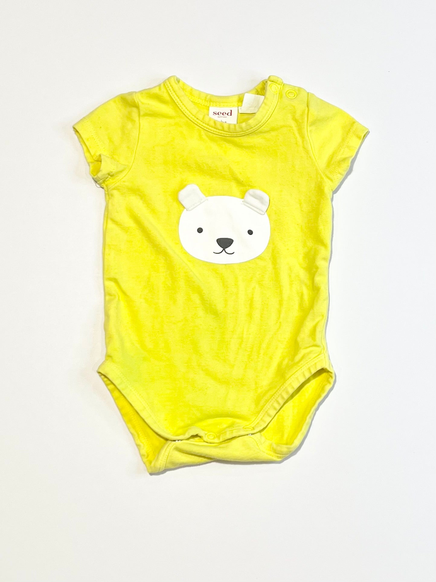 Yellow bear bodysuit - Size 0000