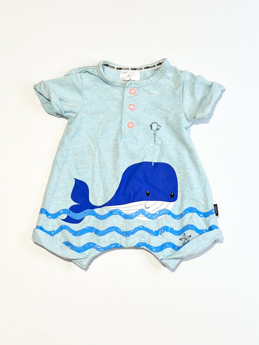 Blue whale romper - Size 0000