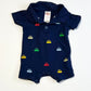 Navy cars romper - Size 0000