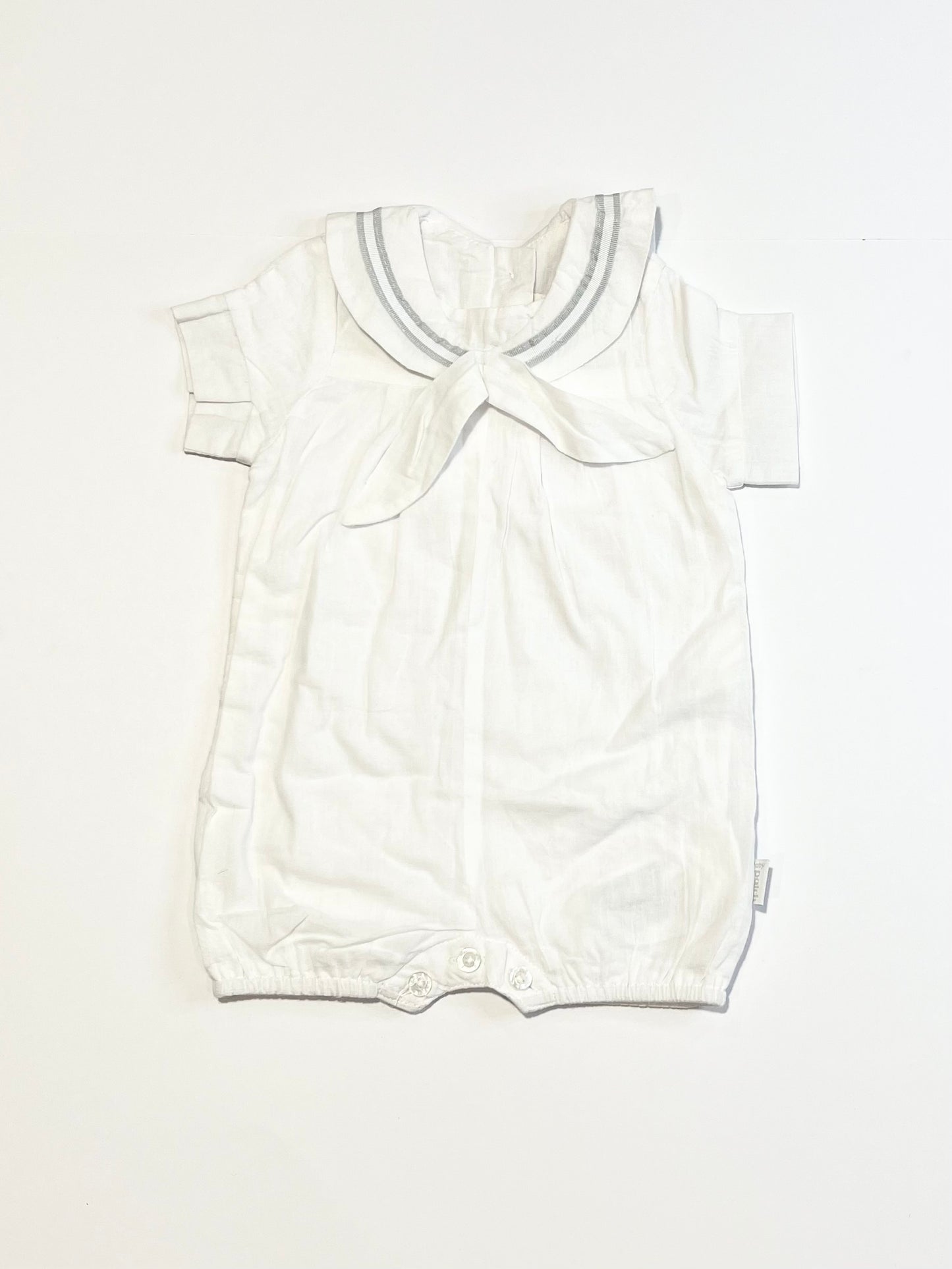 White cotton romper - Size 0000