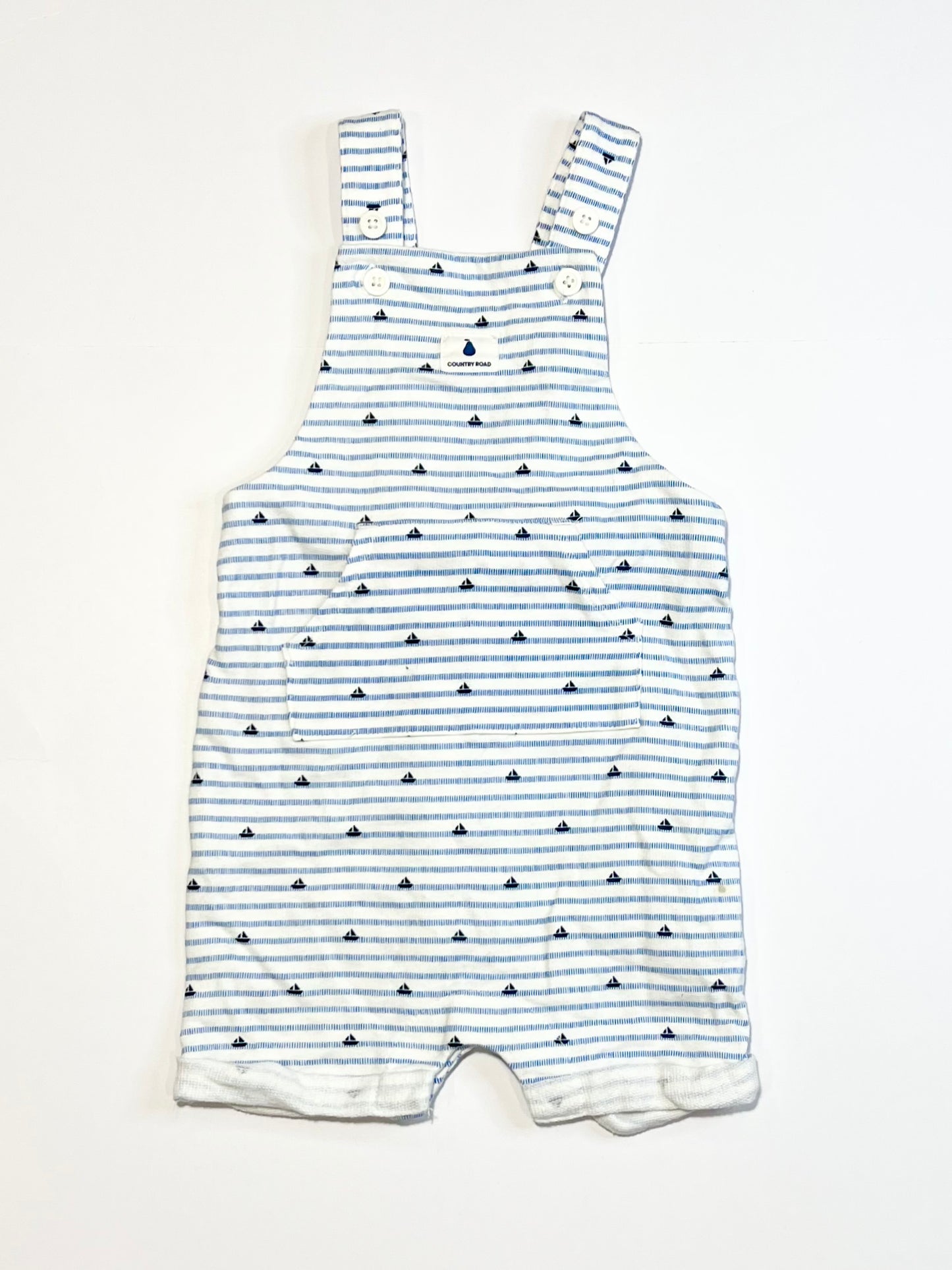 Sailboat shortalls - Size 0