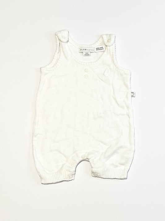 White knit romper - Size 0000