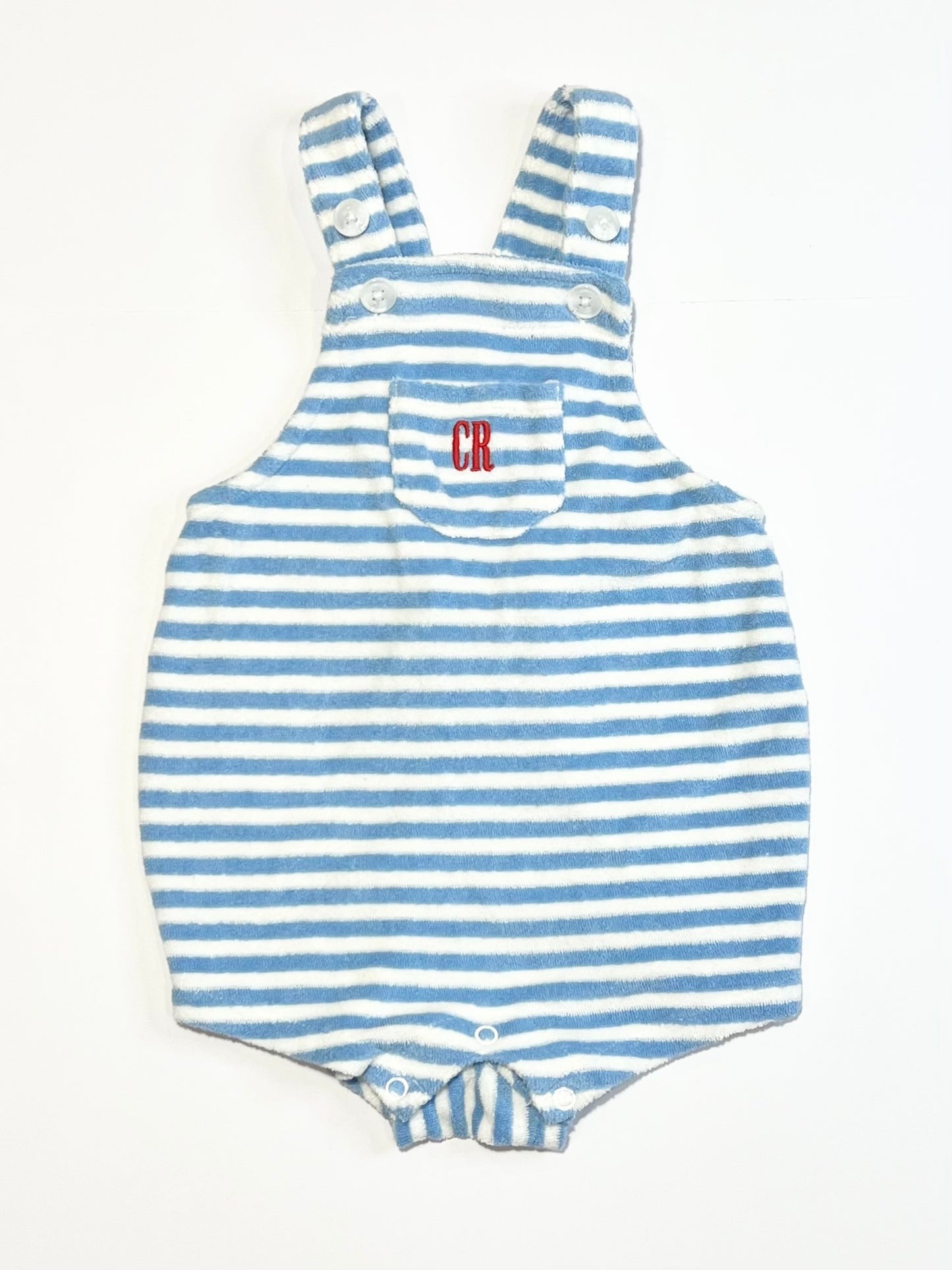 Striped terry romper - Size 0