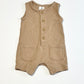 Brown waffle romper - Size 0000