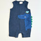 Blue croc romper - Size 0000