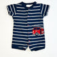 Striped fire truck romper - Size 0000