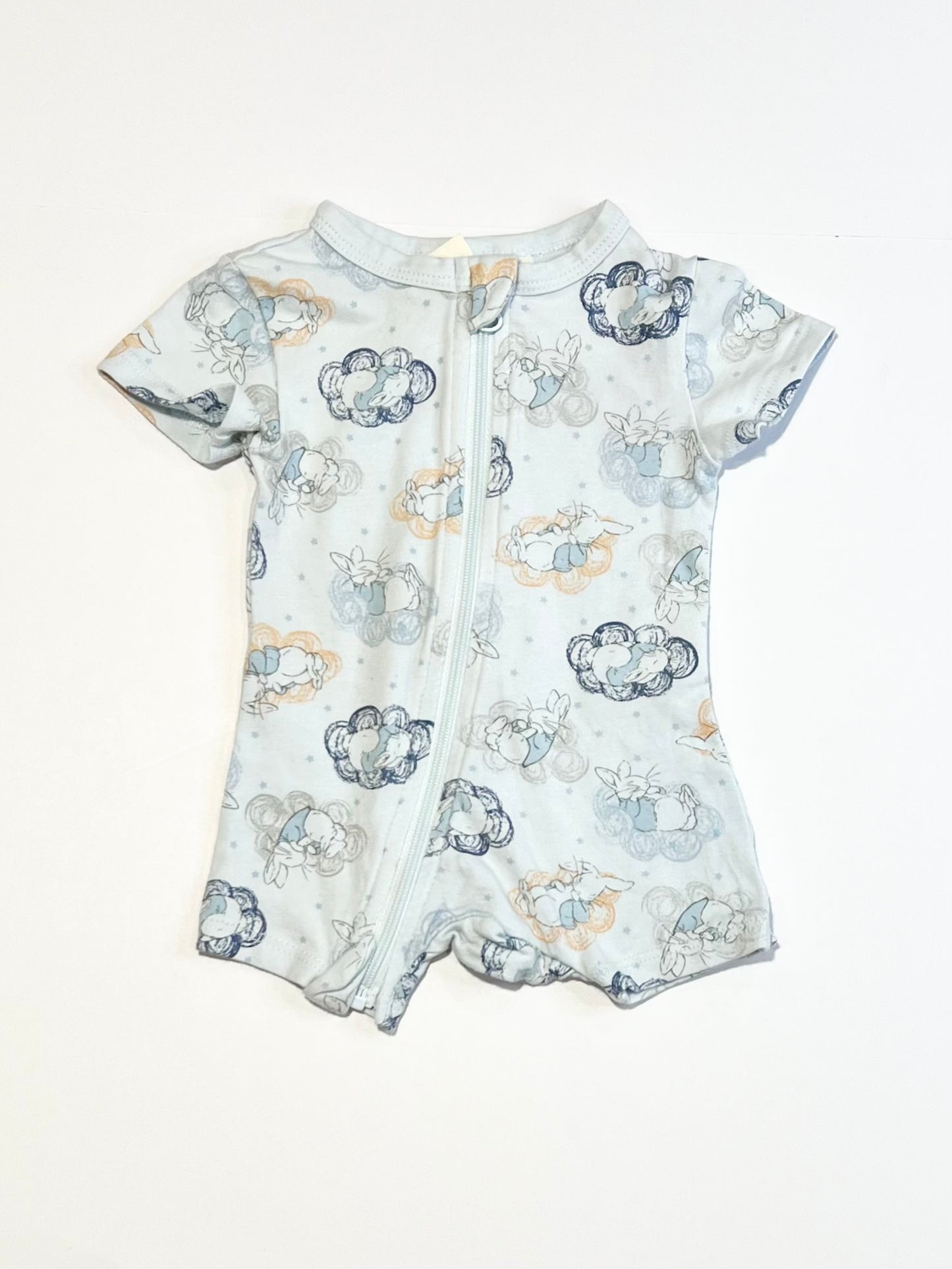 Peter Rabbit zip romper - Size 0000