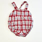 Checkered romper - Size 0000