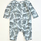 Blue cheetahs onesie - Size 0000