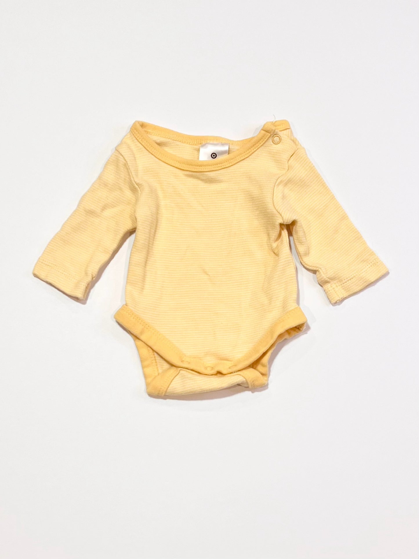 Yellow striped bodysuit - Size 00000