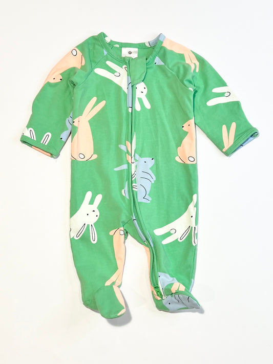 Bunny zip onesie - Size 0000