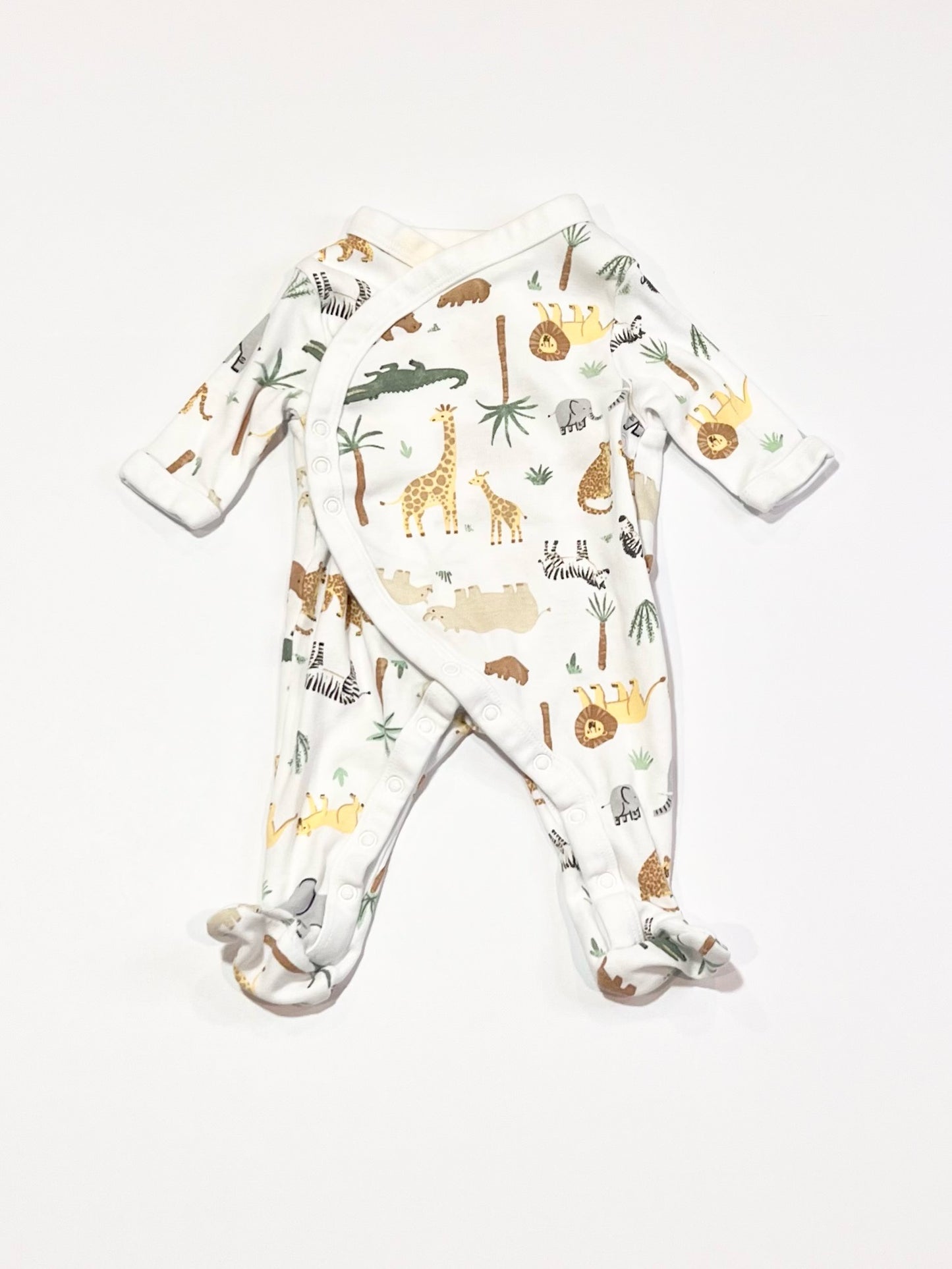 Animals wrap onesie - Size 00000