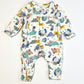 Animals and rainbows zip onesie - Size 0000