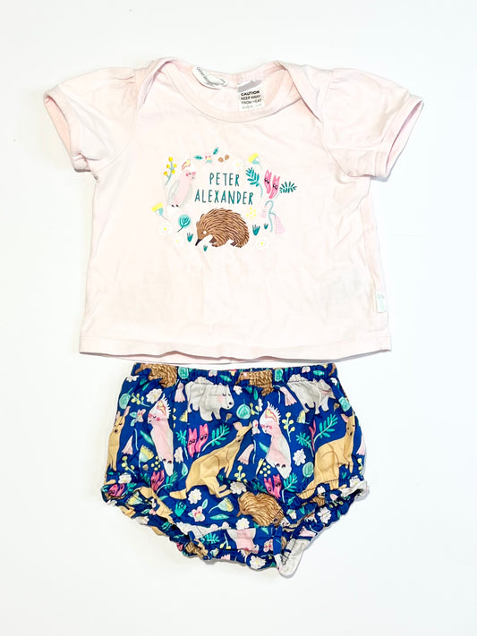 Aussie animals pyjamas - Size 0