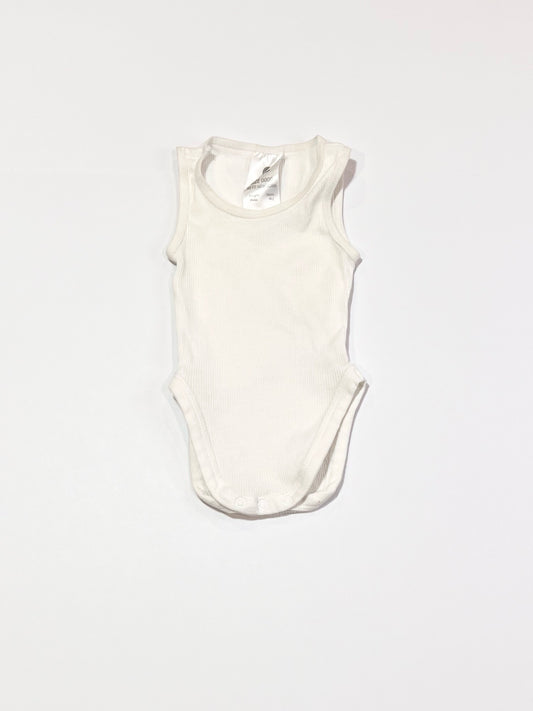 White ribbed bodysuit - Size 0000