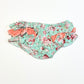 Floral ruffle nappy cover - Size 0