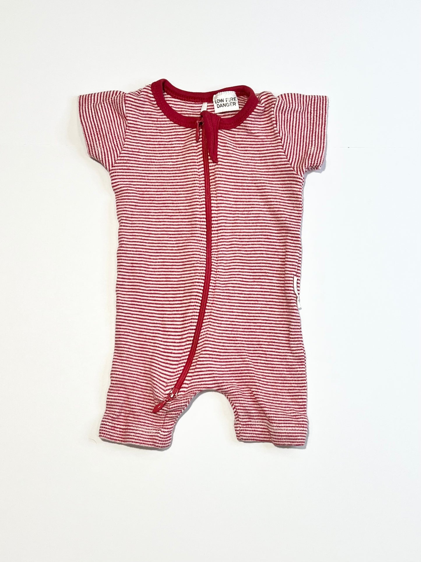 Striped zip romper - Size 0000