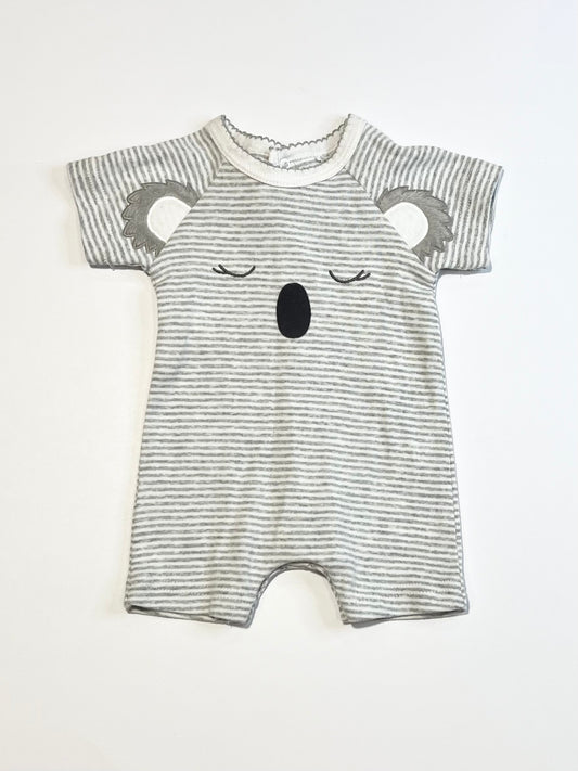 Striped koala romper - Size 0000