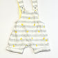 Striped ducky overalls - Size 0000