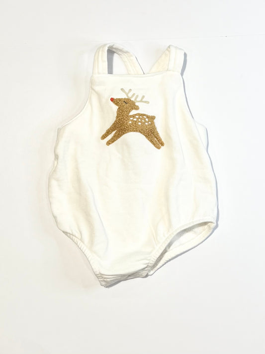 Christmas reindeer romper - Size 0000