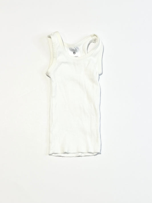 White ribbed singlet - Size 00000