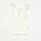 White ribbed singlet - Size 00000