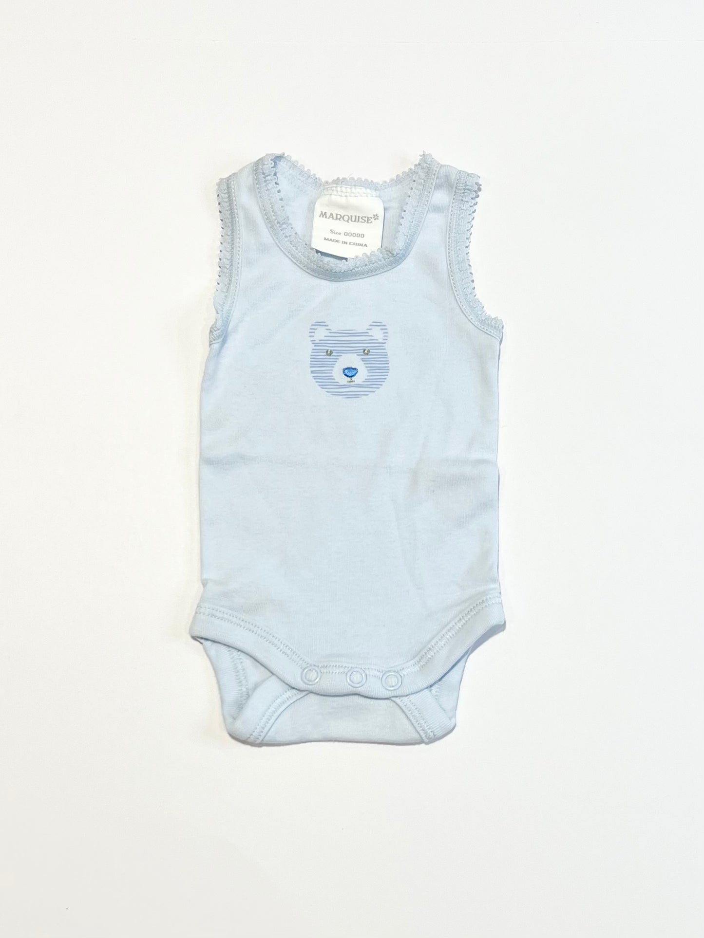 Blue bear bodysuit - Size 00000