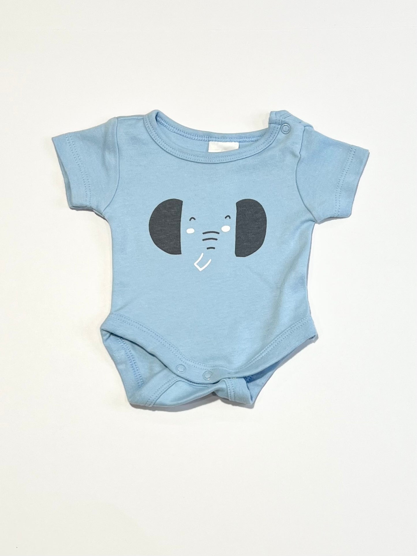 Blue elephant bodysuit - Size 00000