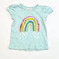 Rainbow glitter tee - Size 0