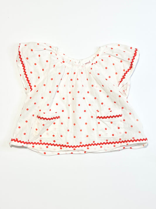 Spotty cotton top - Size 0