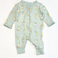 Green bunny zip onesie - Size 00000