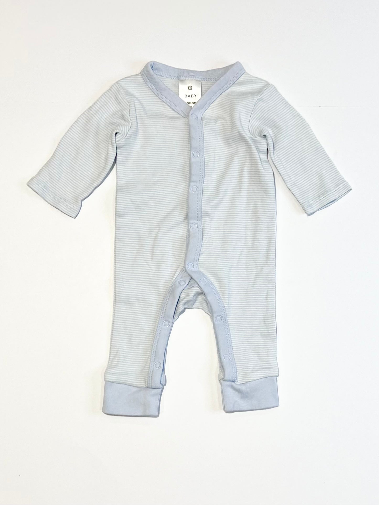 Blue striped onesie - Size 00000