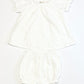 White cutwork set - Size 9-12 months