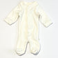 White velour onesie - Size 1.5-2.5 kg