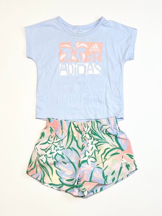 Blue floral set - Size 9-12 months