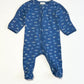 Blue cars zip onesie - Size 00000