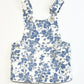 Floral denim shortalls - Size 0
