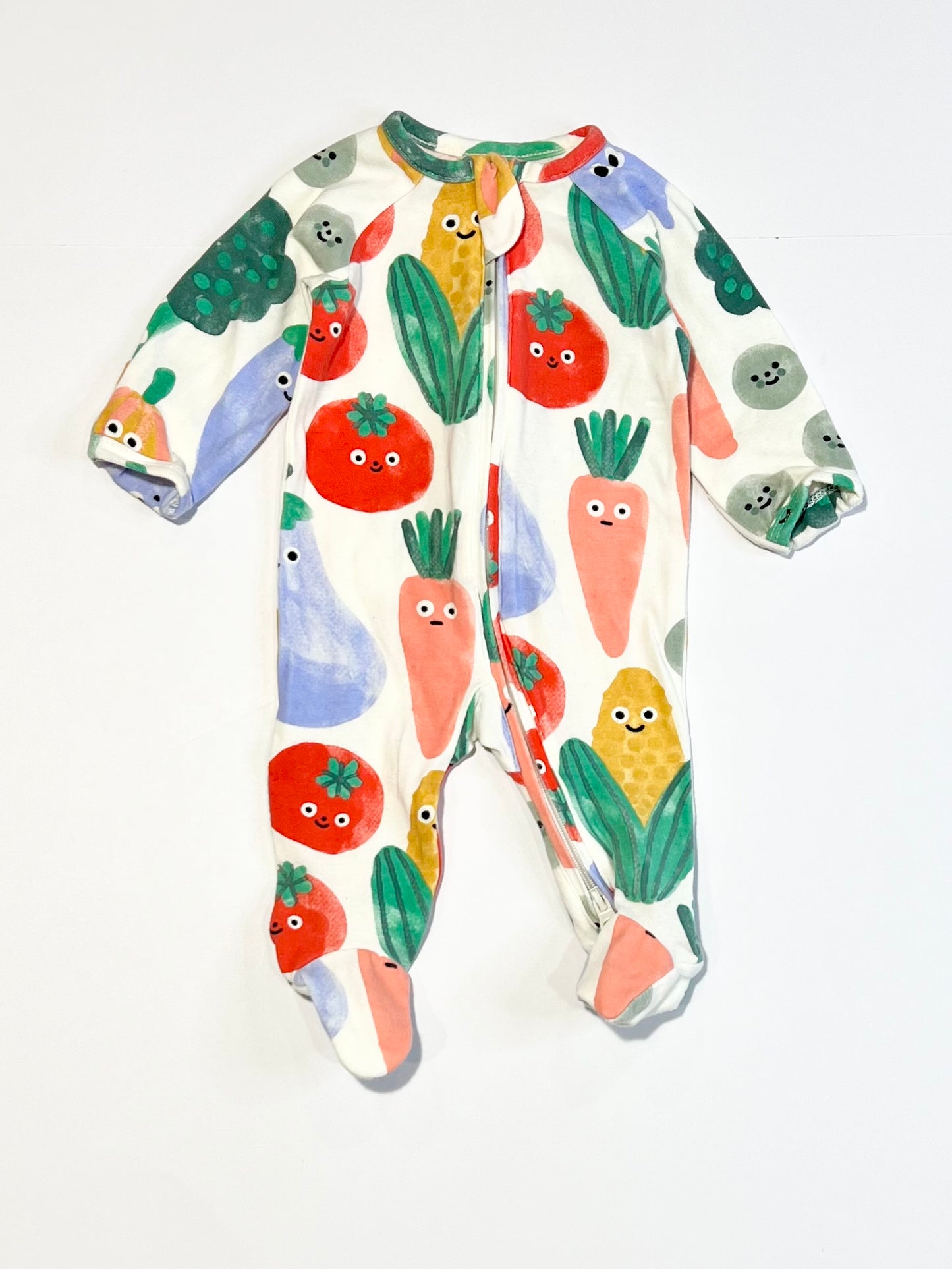 Veggies zip onesie - Size 00000