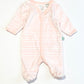 Striped velour onesie - Size 00000