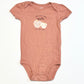 Brown apple bodysuit - Size 9-12 months