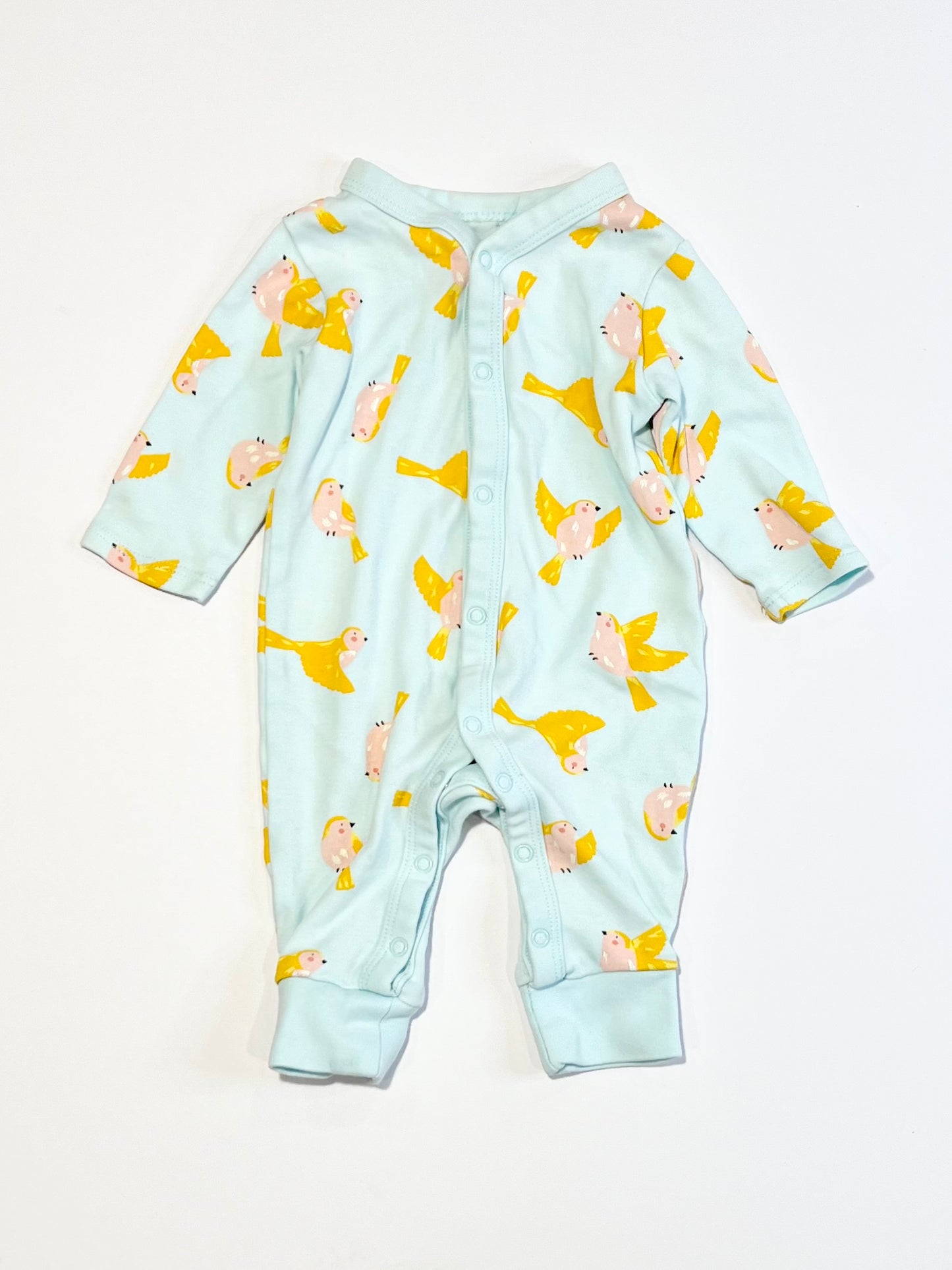 Blue birds onesie - Size 00000