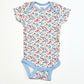 Floral ribbed bodysuit - Size 6-9 months