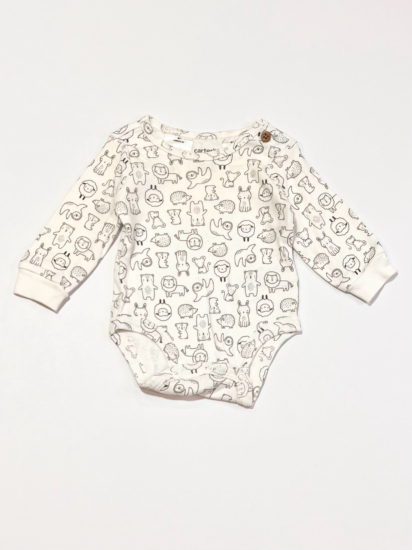 Animals ribbed bodysuit - Size 0000