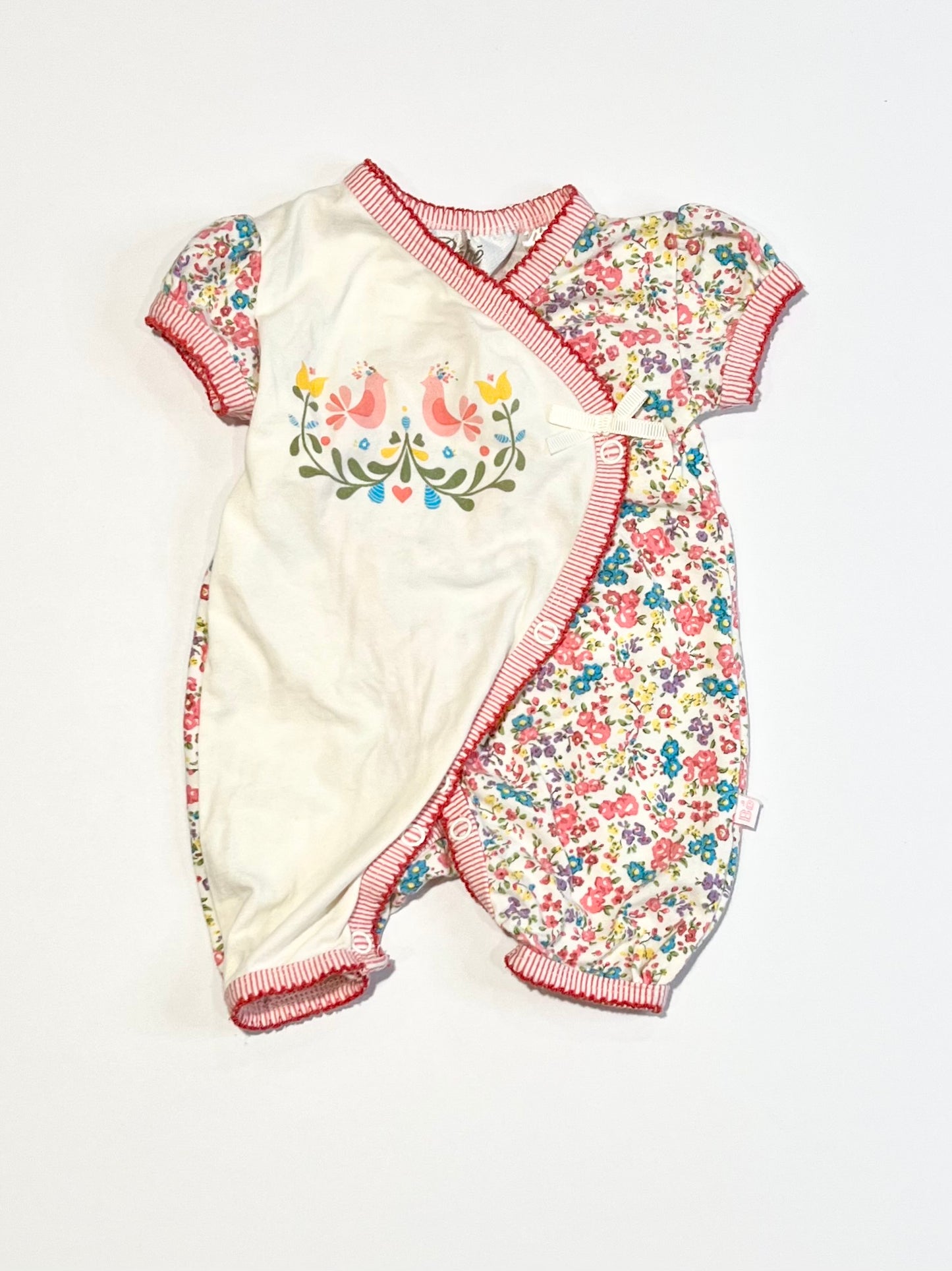 Floral birds romper - Size 00000