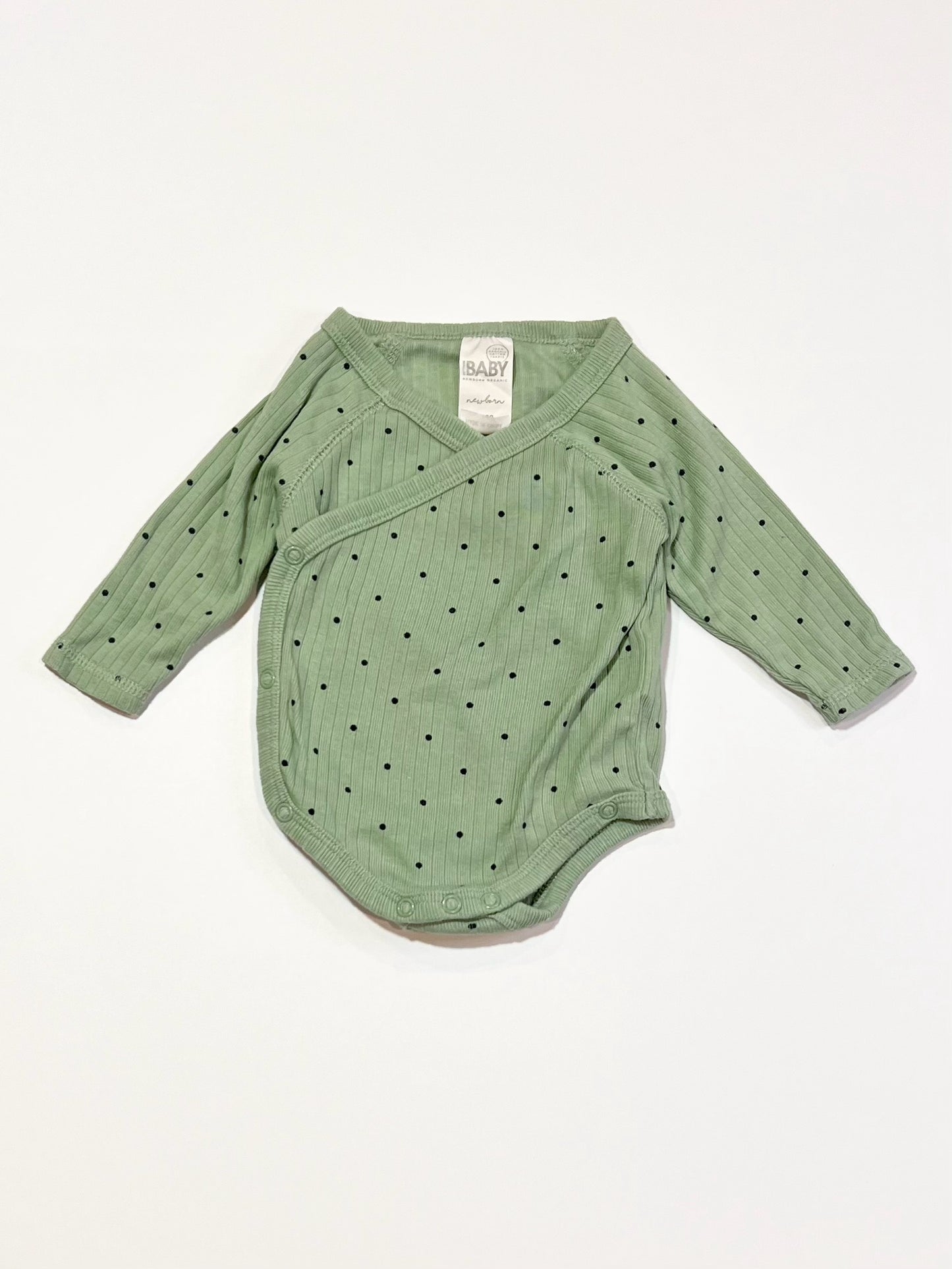 Ribbed wrap bodysuit - Size 0000