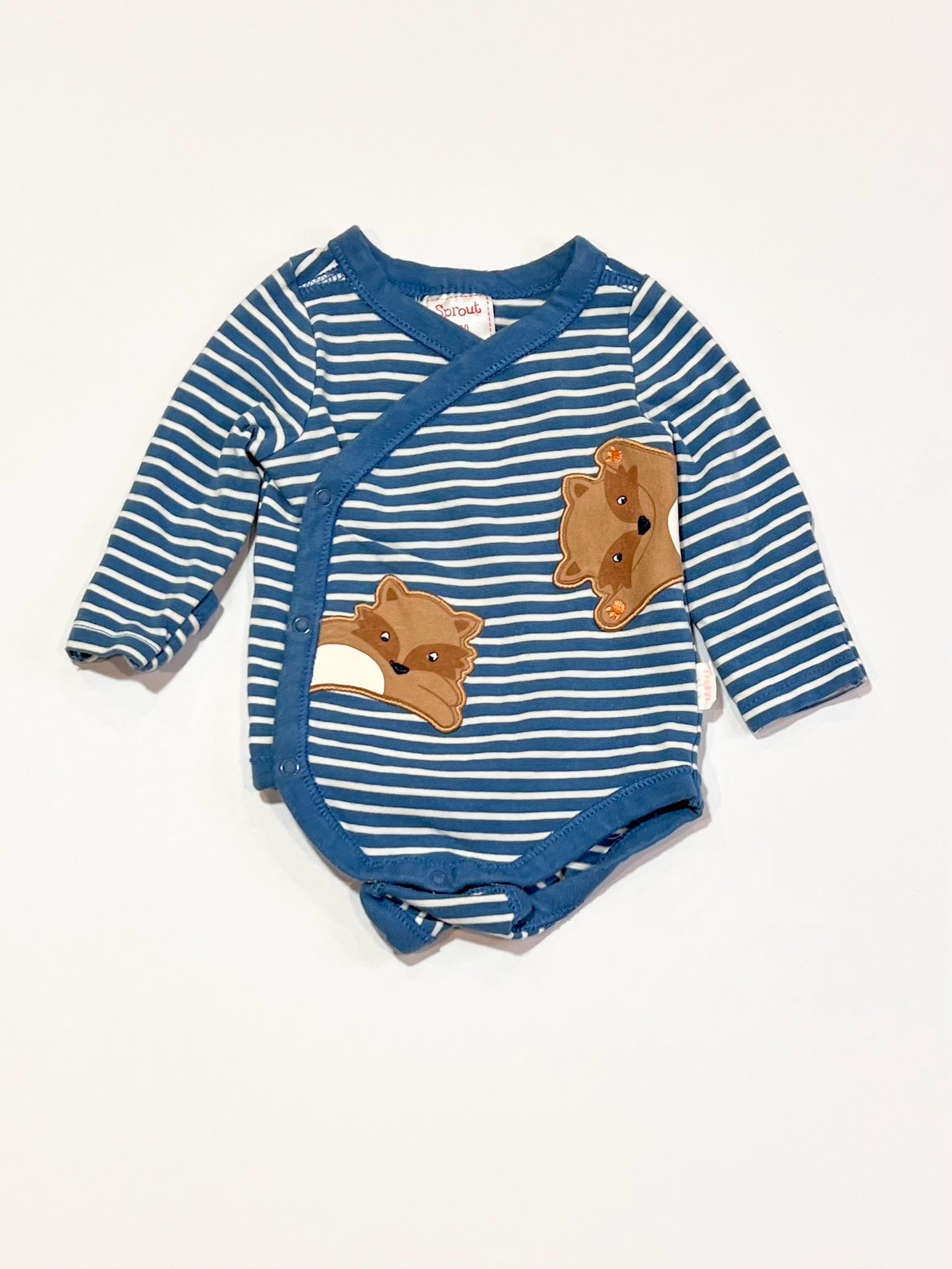 Striped wrap bodysuit - Size 0000