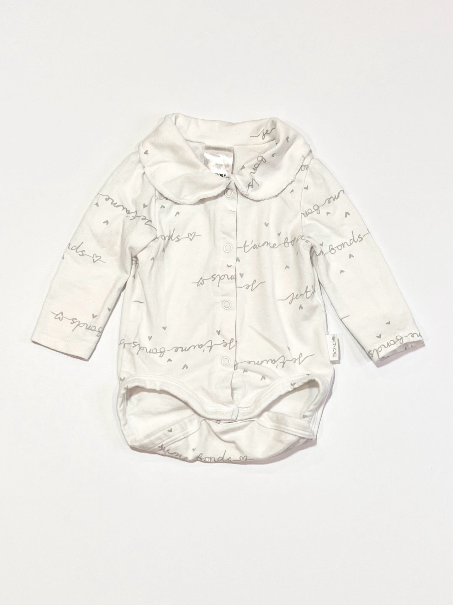 White collared bodysuit - Size 0000