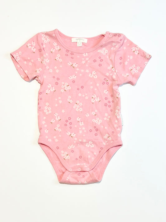 Ribbed floral bodysuit - size 0